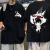 Anime Chainsaw Unisex T-shirt Unisexga Hayakawa Aki Fox Devil Kon Tryck T-shirts Unisex Kvinnor Casual Bomull Kortärmad T-shirt Oversized