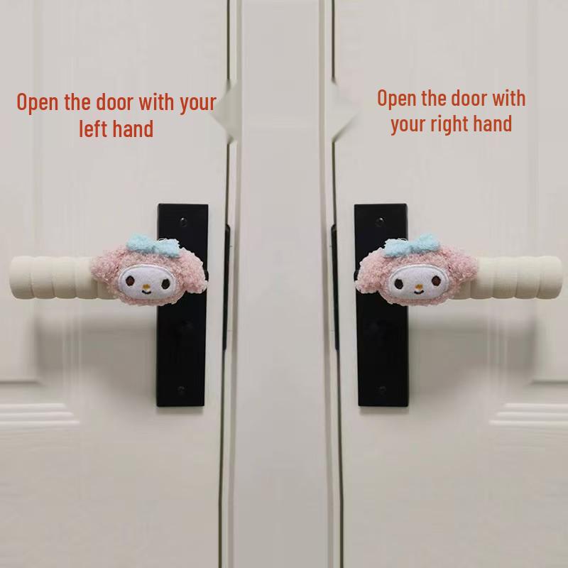 Thickened Cartoon Door Handle Protector: Anti-Collision, Anti-Static, Decorative Cover for Children's Rooms.