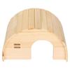 Hamster Wooden House Bite Resistance Arched Guinea Pig Wood Hideout for Hamster Dwarf Hamster Golden Bear