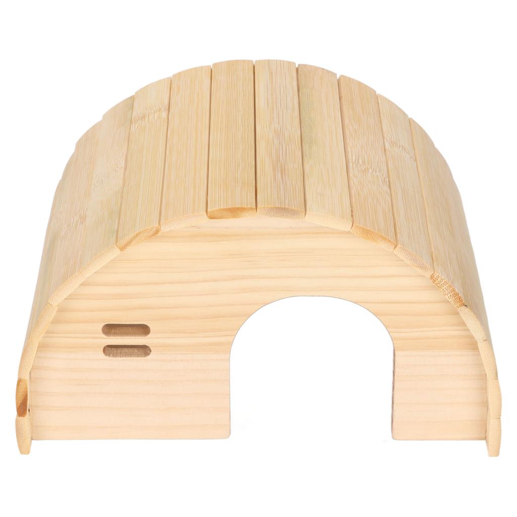 Hamster Wooden House Bite Resistance Arched Guinea Pig Wood Hideout for Hamster Dwarf Hamster Golden Bear