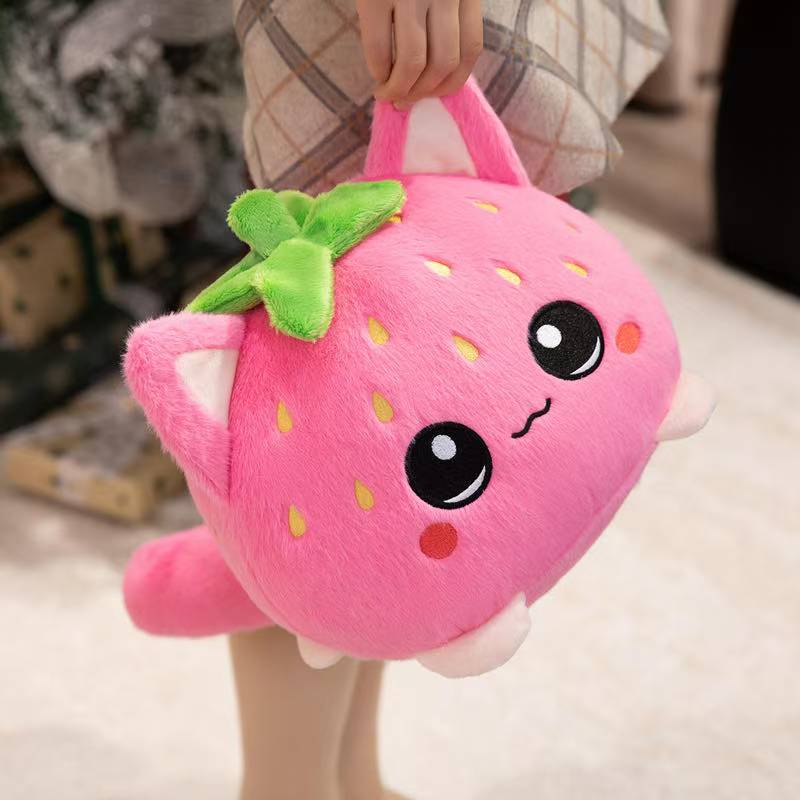 Latest Fruit Cat Doll Kawaii Stuffed Plush Toy Handmade Doll Cartoon Anime Cute Gift for Children's Birthday Doll Christmas