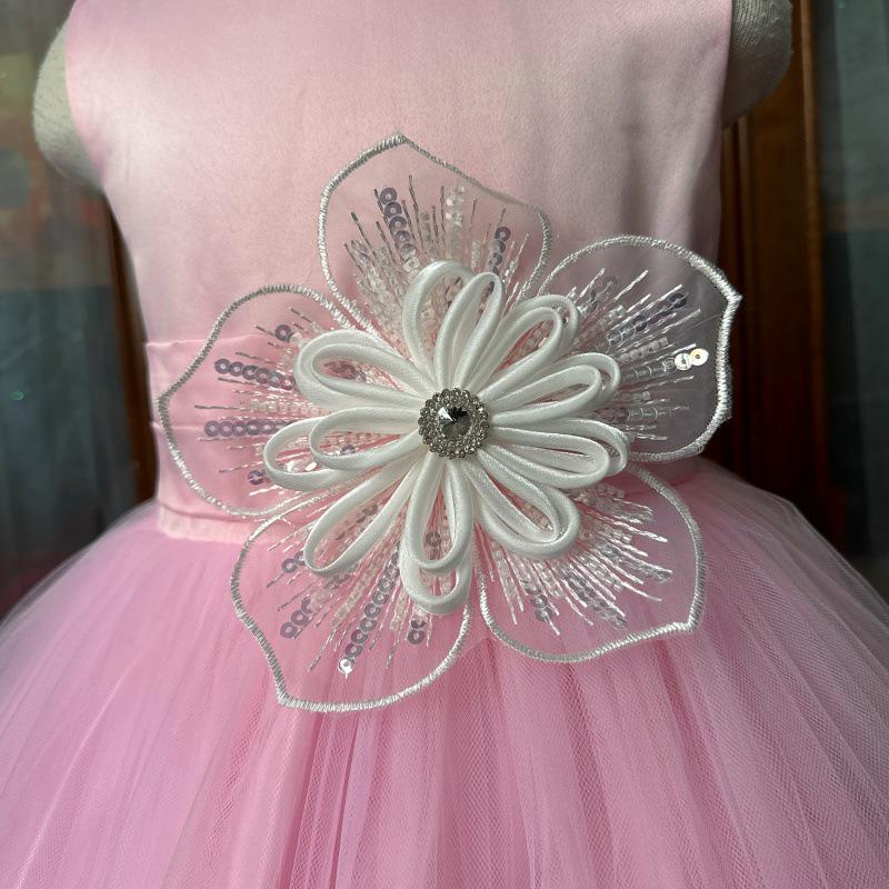 Fluffy Mesh Princess Birthday Dress for Girls