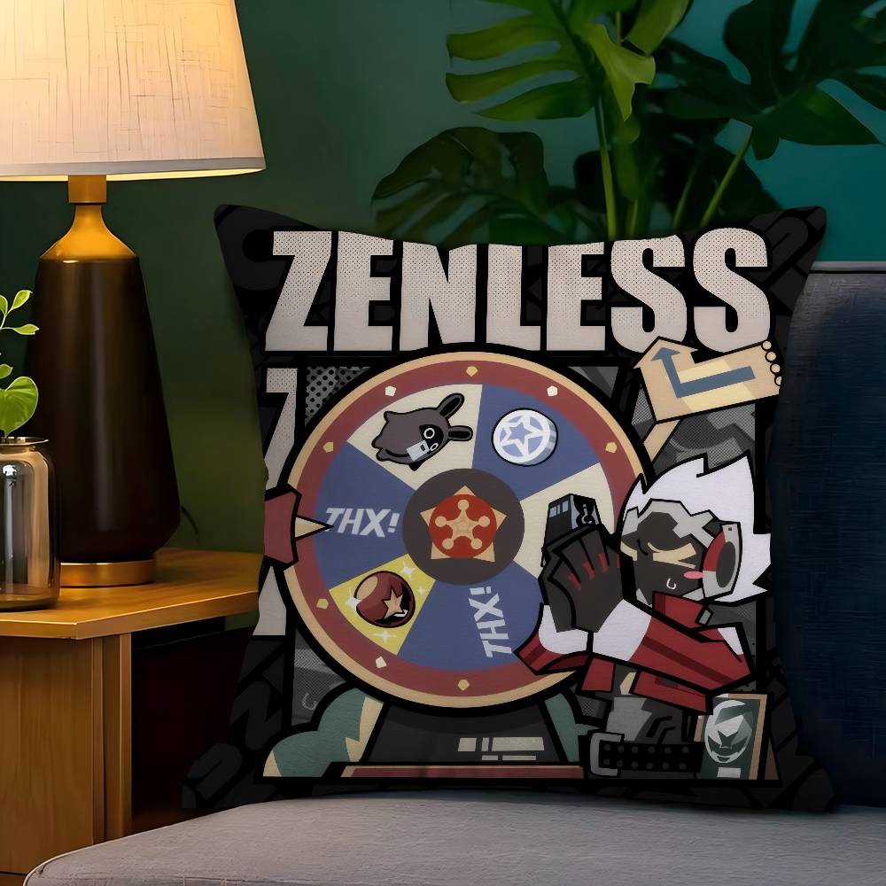 Anime Game Zenless Zone Zero Pillow Cover Sofa Cushion Cover Home Room Decoration Children Gift