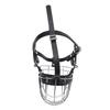 Dog Muzzles To Prevent Biting Metal Wire Dog Mouth Guard with PU Leather Straps Breathable Secure Cage Muzzle for