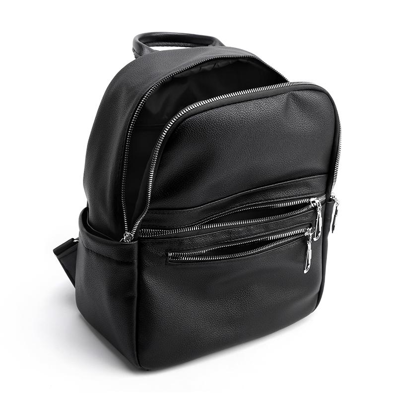 Miękki plecak damski ze skóry Pu Wodoodporny, antykradzieżowy plecak podróżny o dużej pojemności Damskie torby na ramię