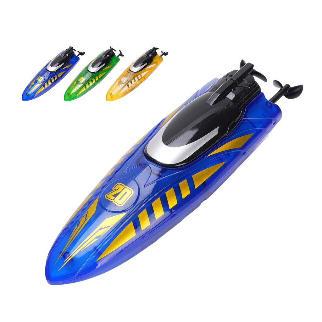 RC Boat Double Sided Driving Watertight Motor Remote Control Stunt Racing Boat with Light for Toy