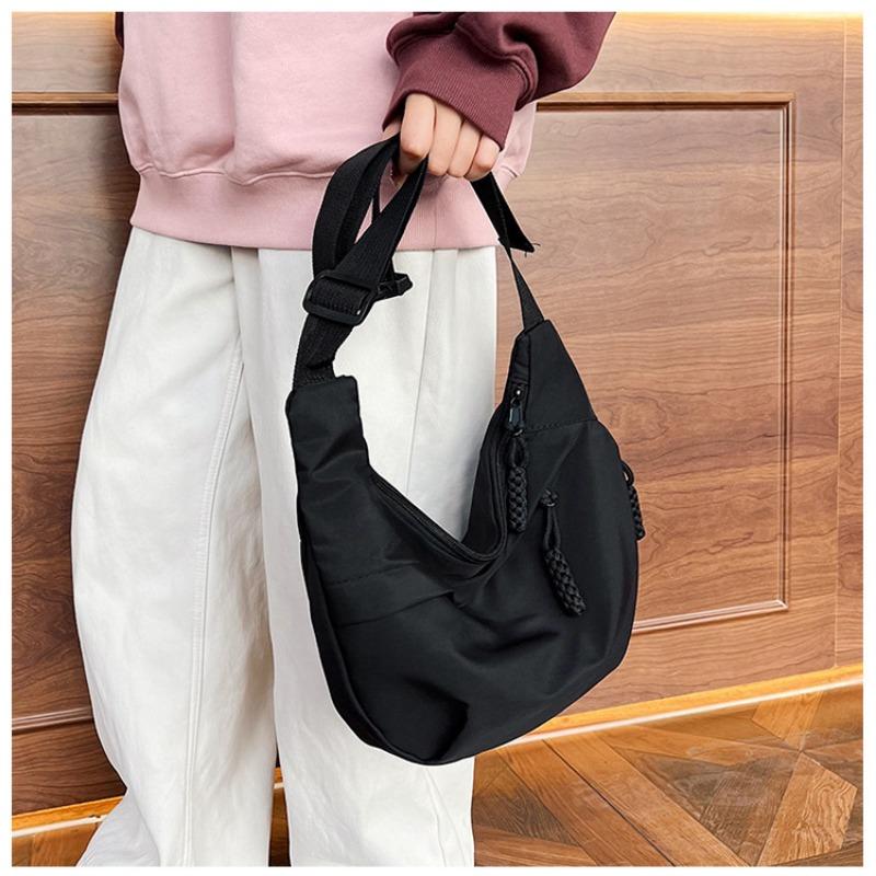 Fashion Casual Dumpling Bag Commuter Large Capacity Crossbody Bag Student Versatile Lightweight Class Shoulder Bag