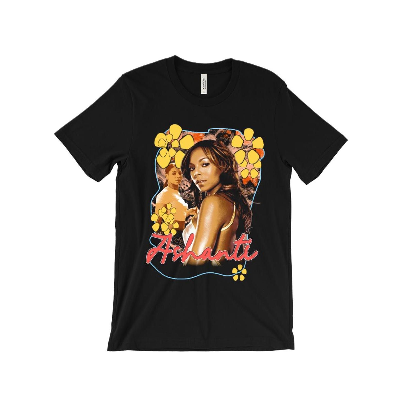 Ashanti T-Shirt - Foolish - Chaper II - 2 - Happy - Ja Rule - old school hip hop rnb - 2000s pop - Aaliyah - vntg rap tee L