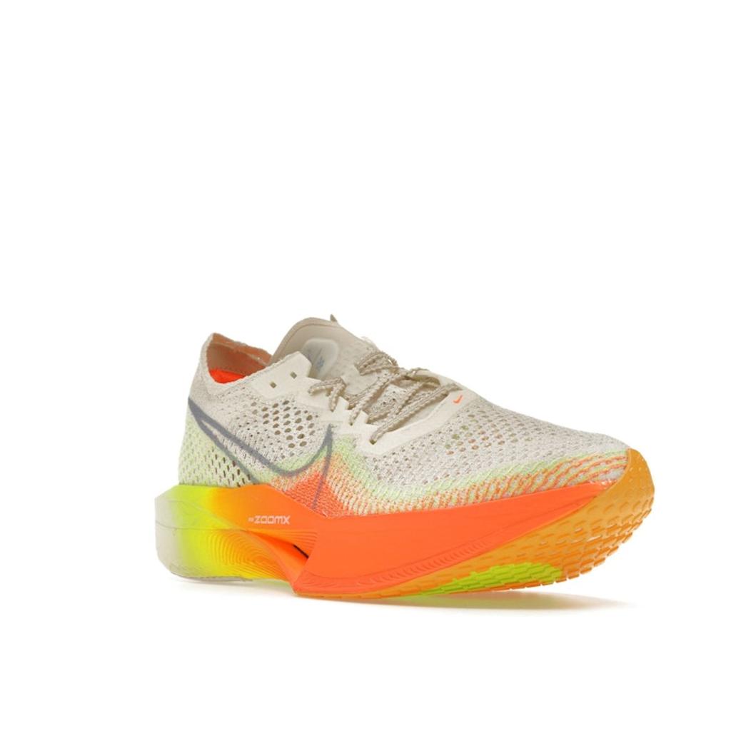 Nike ZoomX VaporFly Next% 3 Sail Orange Men Sneakers Cream Bold-Orange Neon-Green DV4129-101