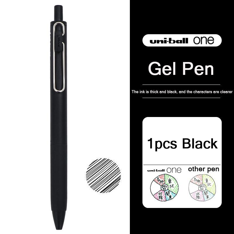 Uni Ball One Gel Pen UMN-S 0.5mm Thick Colorful Ink Handwriting Marking Pens, Japanese Stationery Awards Canetinhas Para Colorir