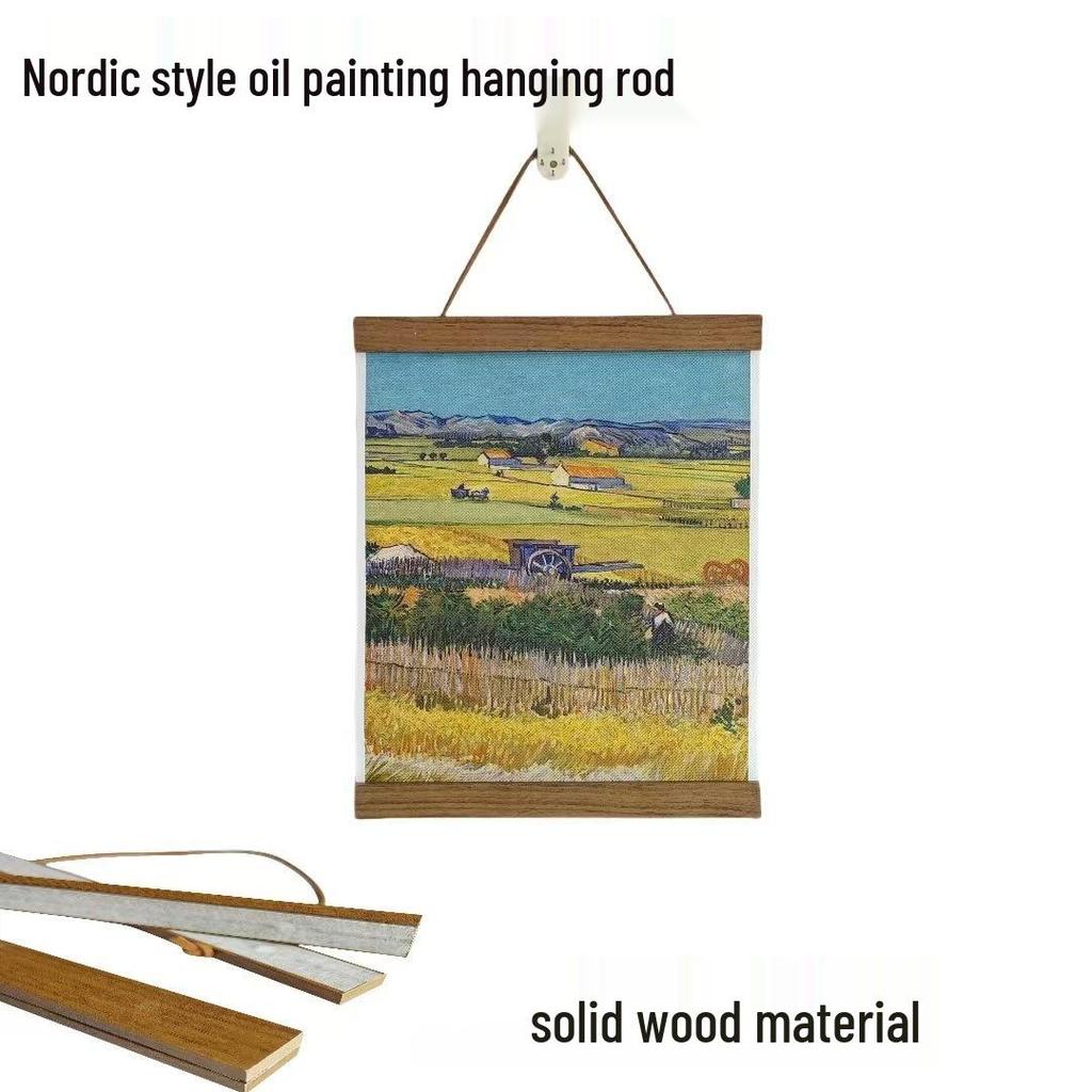 Moderner schlichter magnetischer Aufhängerahmen aus Massivholz für DIY-Ölgemälde & Fotos