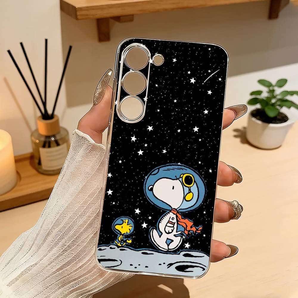 Cartoon S-Snoopy-dog-y Cute Phone Case For Samsung A10 A12 A31 A40 A70 Transparent Cover