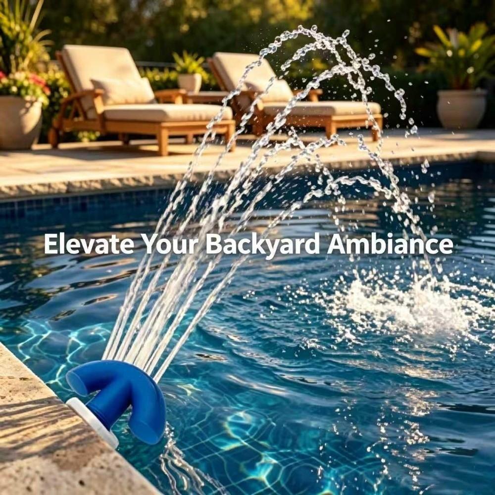 PLA Pool Fountain Sprinkler Swimming Pool Waterfall Sprayer Above Ground Pool Use