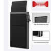Portofel bărbați din aluminiu cu protecție RFID: În stoc, Design cu împingere laterală