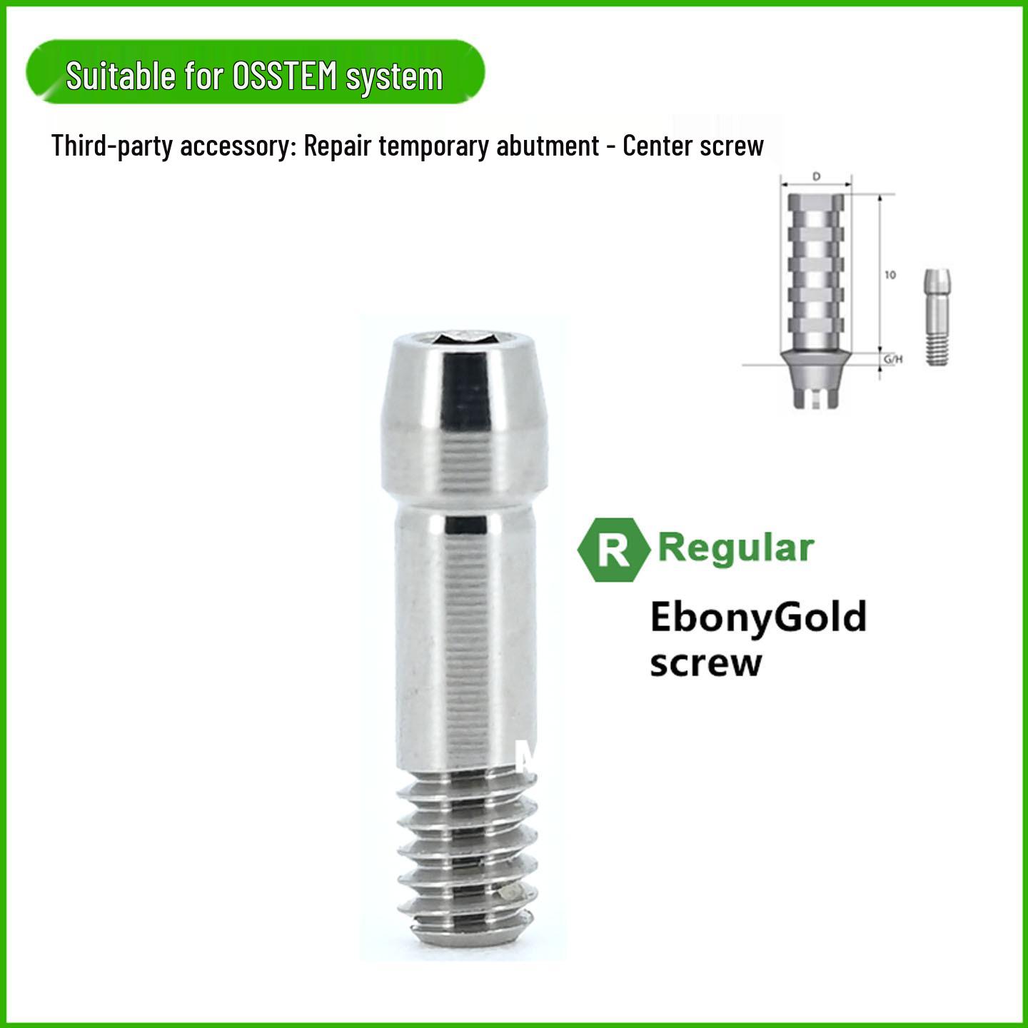 Osstem Restorative Temporary Titanium Abutment Base for Dental Implants