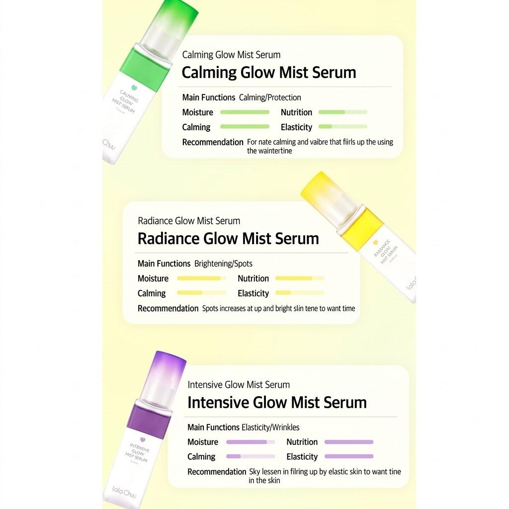 [Lalachuu] (Calming / Radiance / Intensive) Glow Mist Serum, From KOREA