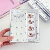 Kolekcionējams 4 nodalījumu foto turētājs atmiņu glabātājs foto strēmelēm albums meitenēm