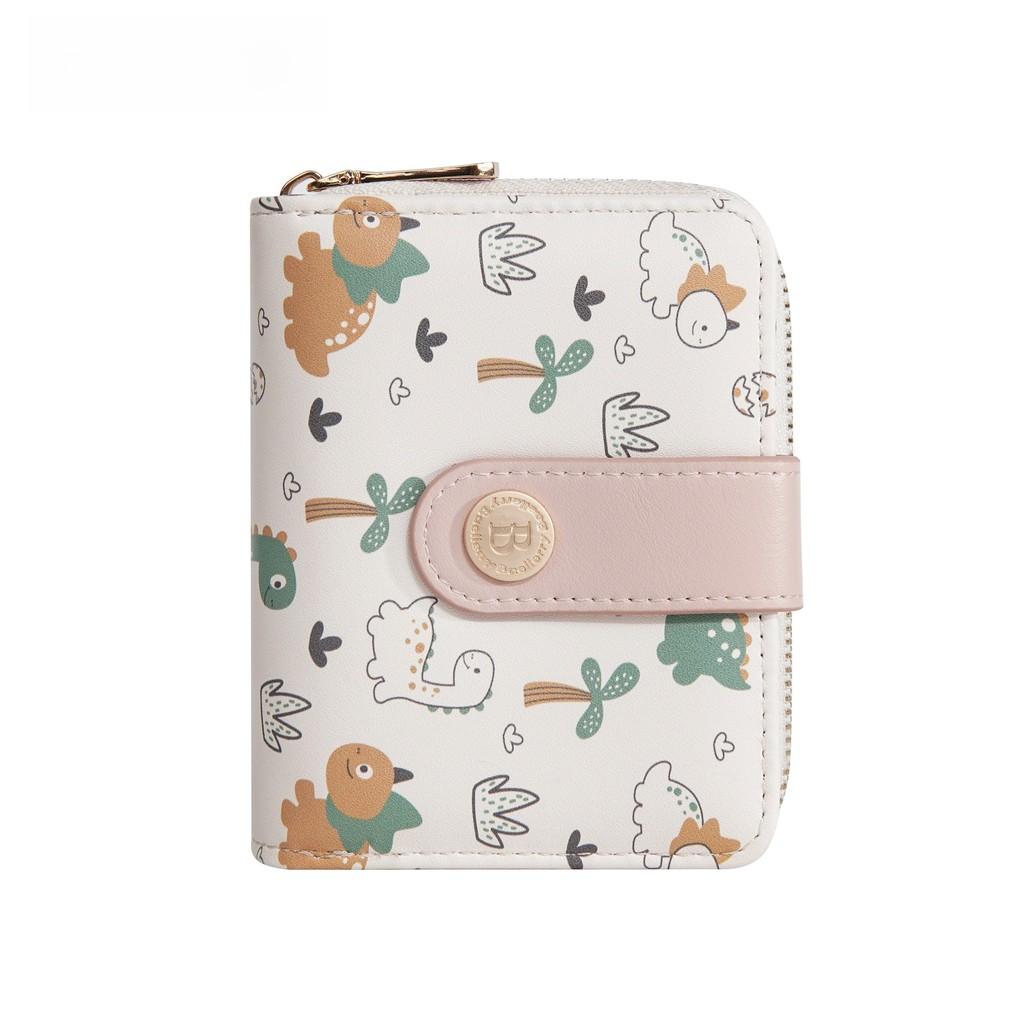 Print Pattern Dinosaur Wallet Animal Portable Card Case Coin Purse Gift Cartoon