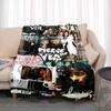 Pierce The Veil Band Printed Flannel Blanket Soft Kid Warm Plush Throw Blanket for Bed Bedroom Sofa Bed Picnic Blanket Fan Gift