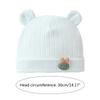 Lovely Newborn Hospital Hat Preemie Boys Girls Beanie Solid with Bear Pattern Infant Baby Hats for Spring Autumn Gift