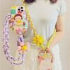 Mobile Phone Lanyard Cross-body Shoulder Strap Female Long Wind Flower Hand-woven Rope Strong and Durable Outdoor Anti-lost Rope