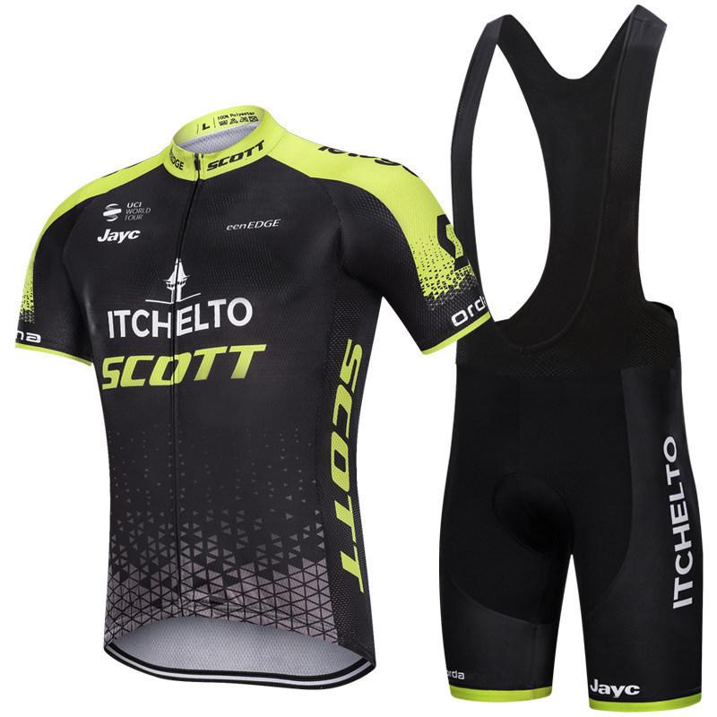 Tour De France Cycling Suit Short-sleeved Suit Men's Summer Breathable Bicycle Shirt Road Mountain Bike Riding Breathable Quick Drying