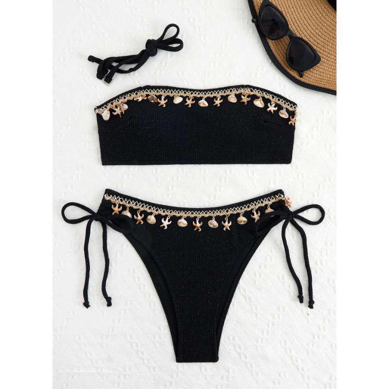 

Women s Sexy Halter Tie-Up Bandeau Bikini Swimwear Medium