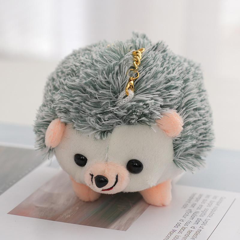 Soft Colorful Hedgehog Stuffed Animal Keyring Bag Pendant Hanging Decoration