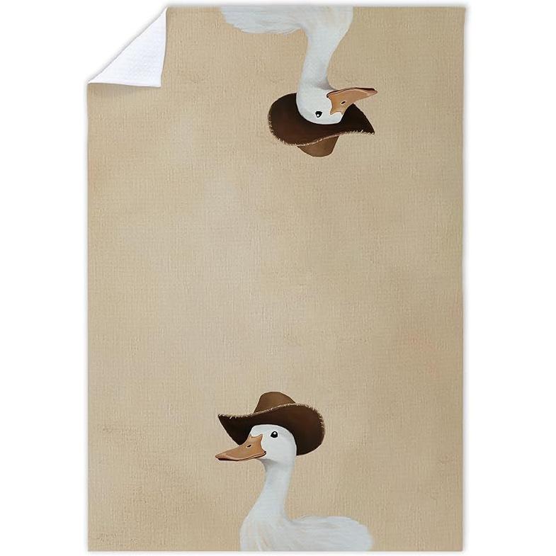 Cabana Bro Western Cowboy Crocodile Kitchen Towels, Gifts for Animal Lovers Women Decorative Hand Towels for Bathroom, Rustic Farmhouse Cowboy