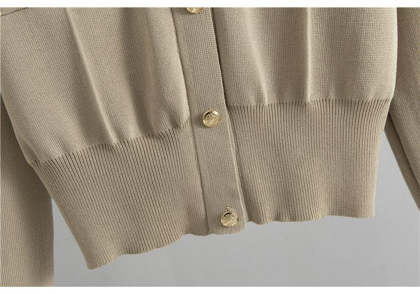 European Casual Knitwear Two-Piece Set: French Style Sweater Cardigan and Skirt for Women - Autumn/Winter Collection