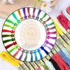 4Pieces Wood Stitching Thread Holder Disc Numbered Embroidery Floss Thread Organiser Embroidery Thread Dispenser Disc