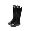 High-Top-Schuhe aus festem Material Koreanische Version trendige Schuhe hohe Schaft-Canvas-Schuhe Stiefel modisch und atmungsaktiv Jungen und Gi