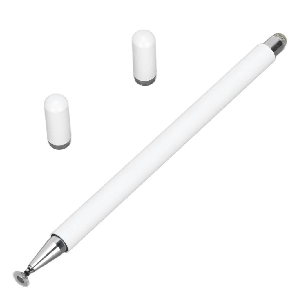 Stylus Pens 2 In 1 Accurate Control Aluminium Alloy High Durability Smart Touch PenWhite