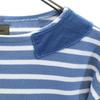 Nigel Cabourn Made In Japan Border Pattern Long Sleeve Cut 50 Blue Men's Used