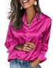 Women's Satin Long-sleeve Business Casual Shirt - Spring/Autumn 2026