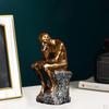 Abstract Sculpture Art - Thinking Decorative Figurine Decoration Resin Thinker Statue Man