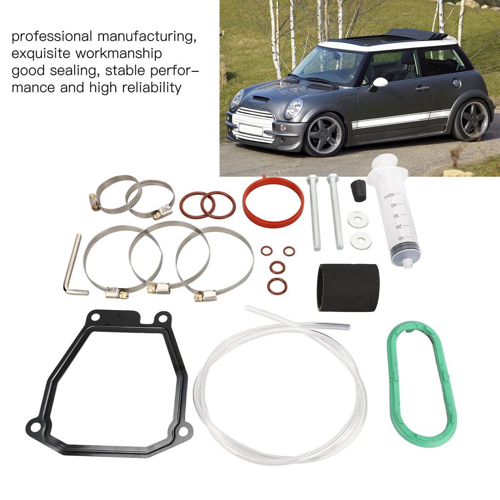 23-Piece Supercharger Rebuild Kit, Replacement Supercharger Service Kit for Cooper S, R53, R52, Eaton, and JCW GP.