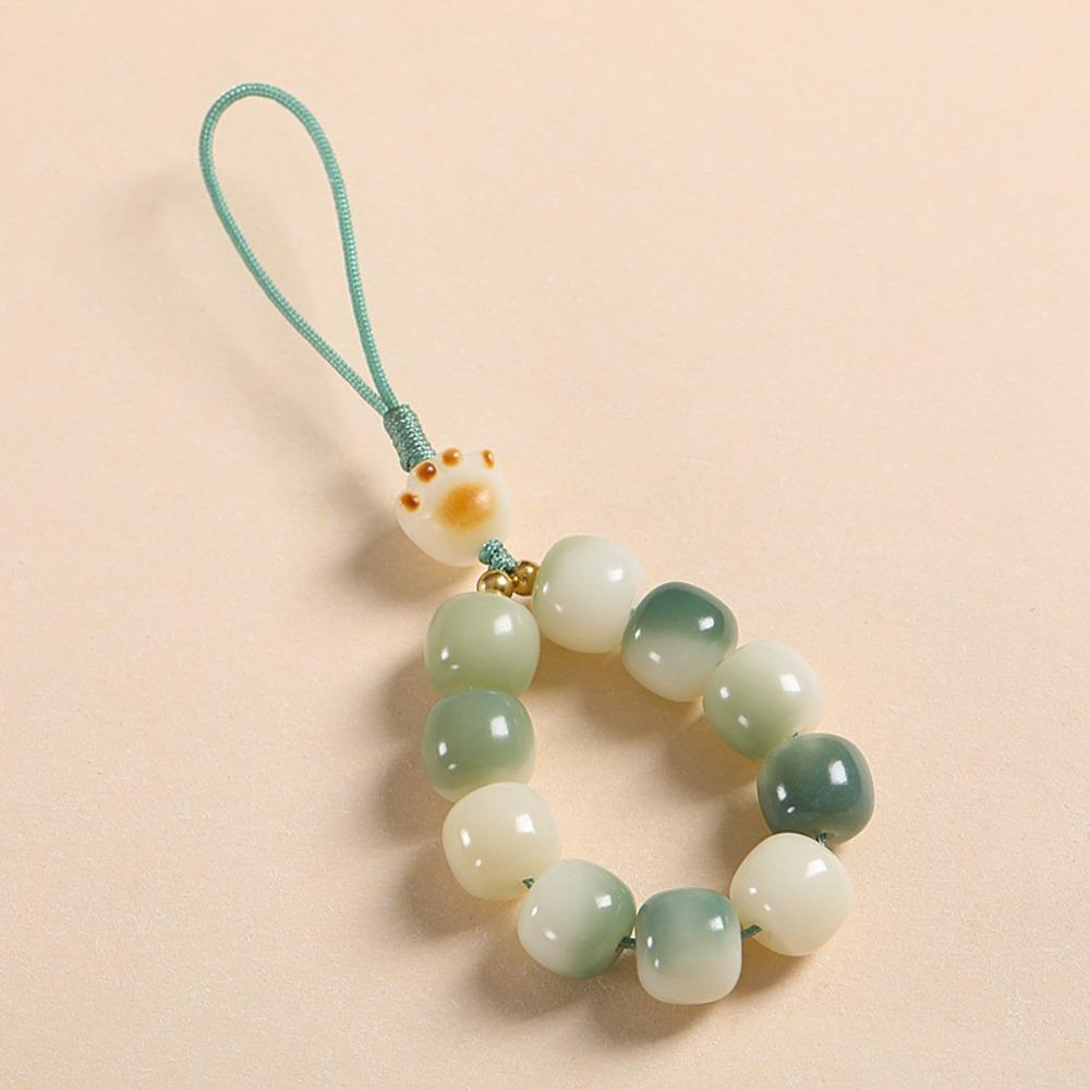 

Кошачий коготь телефон подвесной трос телефонный брелок для мобильного телефона корень бодхи телефонная цепочка женский подарок Light green