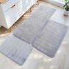 1.5CM Thick Carpet For Bathroom Soft Coral Fleece Absorbent Anti-slip Silica Foot Mat Living Room Bedroom Floor Mat 3 Piece/set