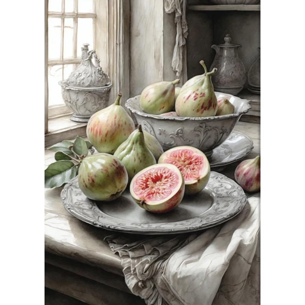 Old Retro Tones Still Life Poster Prints ForHome Decor Victorian Vintage Art Picture Flowers Fruits Canvas Painting Wall Art