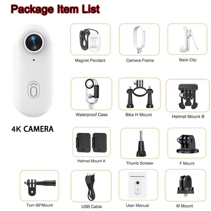H88 Pro 4K Action Camera FHD With Long Battery Life Video 30M Waterproof WiFi Thumb Camera Sport Action Camerahelmet Motorcycles Cam