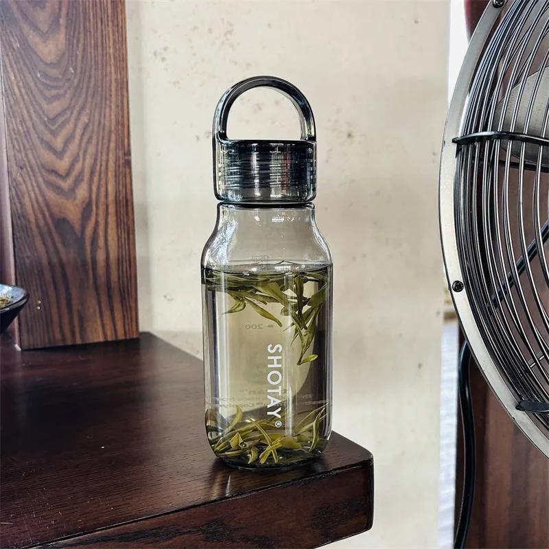 Sports Water Bottle Heat-resistant Portable Water Bottles Outdoor Travel Gym Fitness Drinkware Cold Drink Cup Creative Gifts