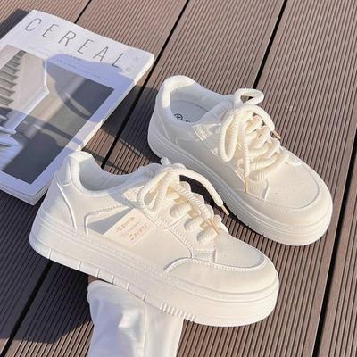 Little White Shoes Women's Skirt Wear 2024 New Summer Platform Casual Shoes Versatile Sports Shoes Dopamine Board Shoes
