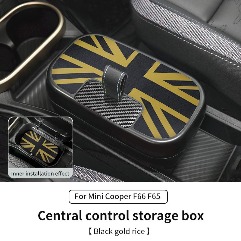 Central Control Storage Box For BMW Mini Cooper F65 F66 2024 2025 Central Armrest Storage Box Car Accessories