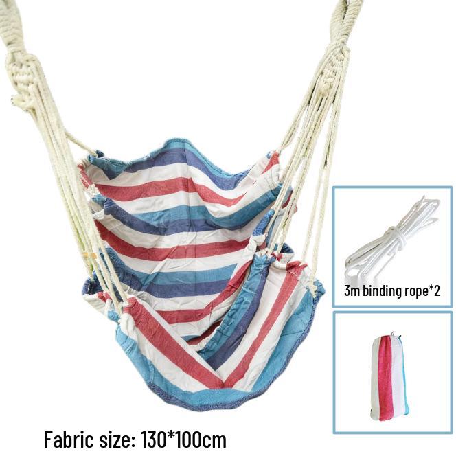College Dorm Hanging Chair, Hammock & Rocking Basket for Indoors/Outdoors