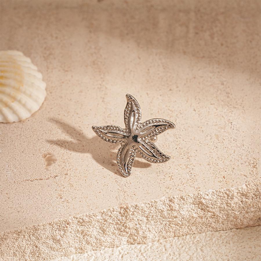 Silver Needle Geometric Openwork Round Pendant Earrings with European and American Exaggerated Style for Women.