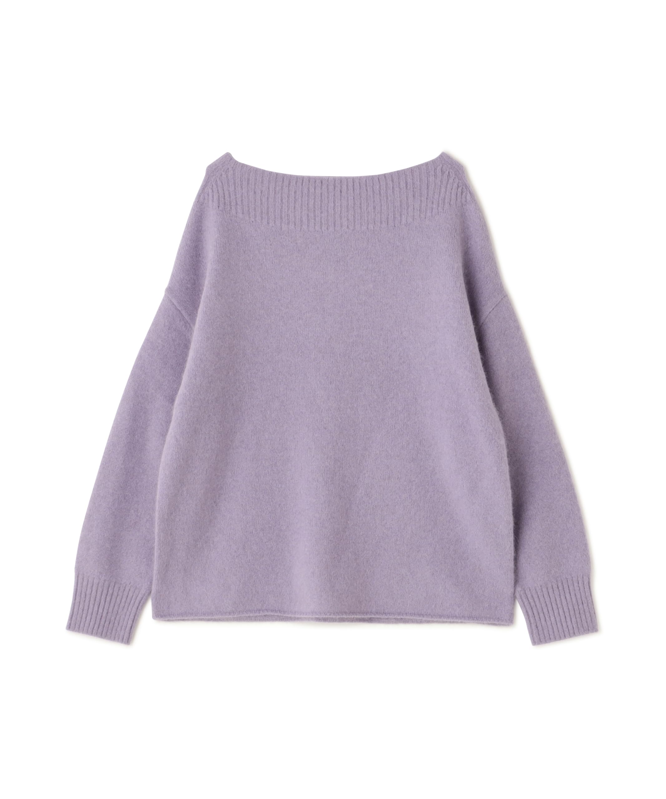 

Свитер из лисьего трикотажа Natural Beauty Basics, который можно стирать вручную, с фиолетовой линией декольте для женщин, фиолетовый