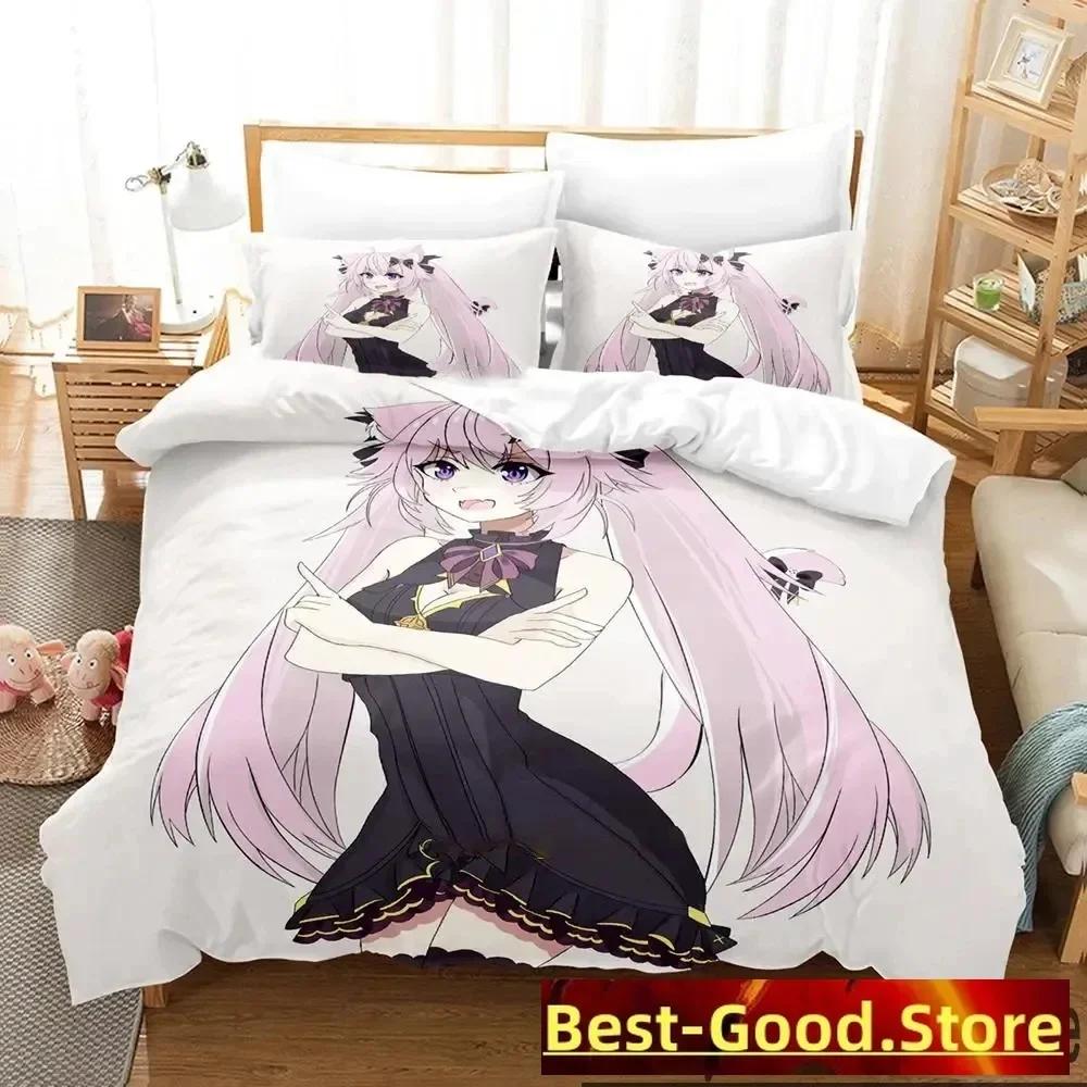 Top Anime Nyatasha Nyanners Bedding Set Printed Bed Set With Pillowcase Bed Duvet Cover Soft Single Double Queen Super King Size