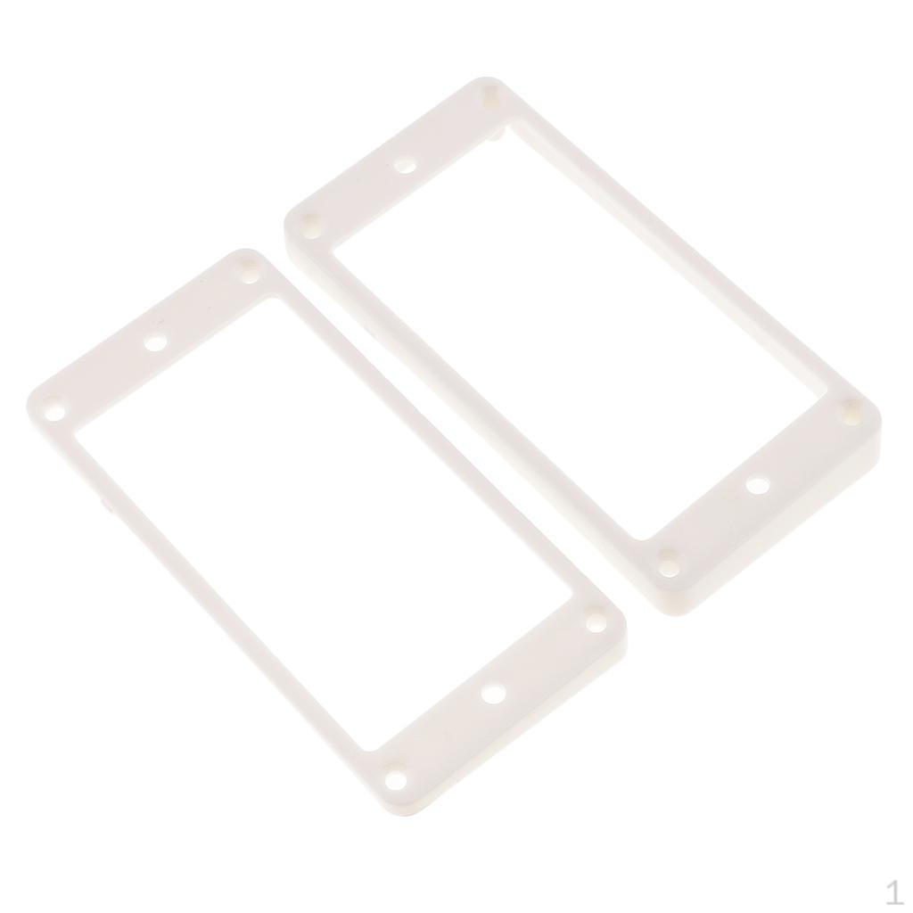2PCS White Pickups Frames Mounting Rings for LP Electric Guitar