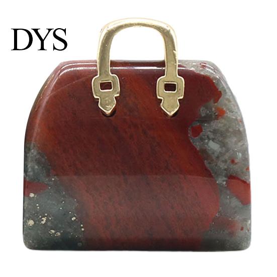 Ornamental Handbag Statue Hand Carved Fine Texture Anti-fade Not Easy to Break Home Decor Wide Application Exquisite Faux Crystal Model Desktop